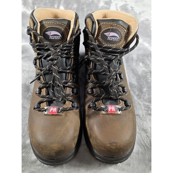 Avenger Shoes - Avenger Framer A7126 Leather Safety Boots Women's 7.5, Composite Toe